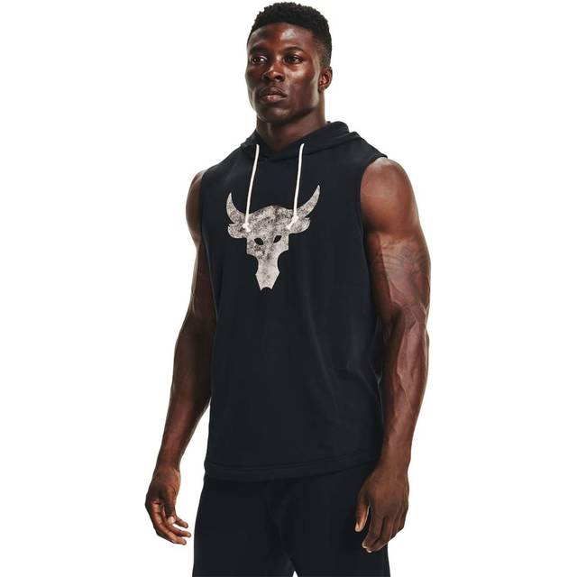 Under Armour Project Rock Terry Sleeveless Hoodie 'Black' 1367108-001 - L