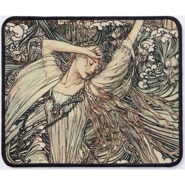 Mouse Pad Arthur Rackham Undine Vintage Fairytale Illustration  11.8 x 9.8 inch Computer Mat Gaming Office Mousepad