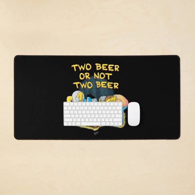 Desk Mat SM Simpsons Beer Large Gaming Mouse Pad 35x16 inch