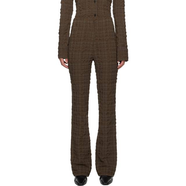 Nanushka Brown Juna Trousers - Dark Brown - S