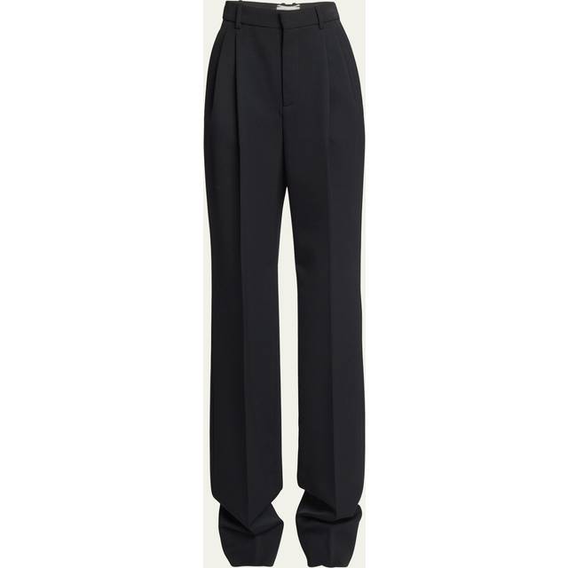 Tailored Straight-Leg Trousers - NERO - 38 FR (6 US)