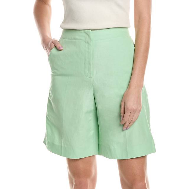 Lafayette 148 New York Ryerson Silk & Linen-Blend Bermuda Short