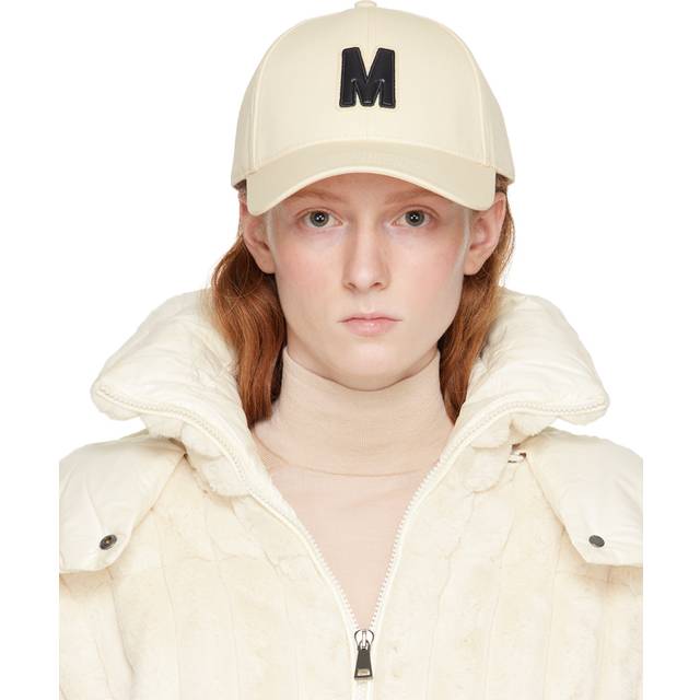 Moncler Black Appliqué Cap - 999 Black - UNI