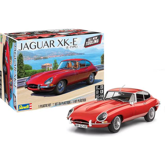 Level 5 Model Kit Jaguar XK-E (E-Type) 1/24 Scale Model by Revell