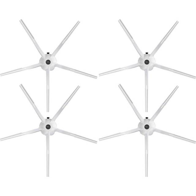4/2/1 st sidoborste för Xiaomi Roborock 2 S5 S6 S50 S51 S55 S60 S61 S65 S6 MAXV S5 MAX Dammsugardelar Tillbehör 4Pcs vit