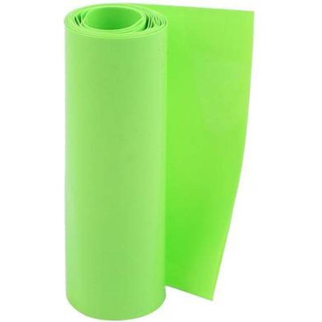 Sourcingmap Flat Width Length PVC Heat Shrink 100mm 1M Green 18650