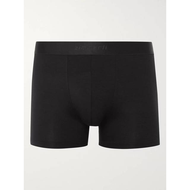 Zimmerli Mens Black Micro-modal Trunks Xl - BLACK