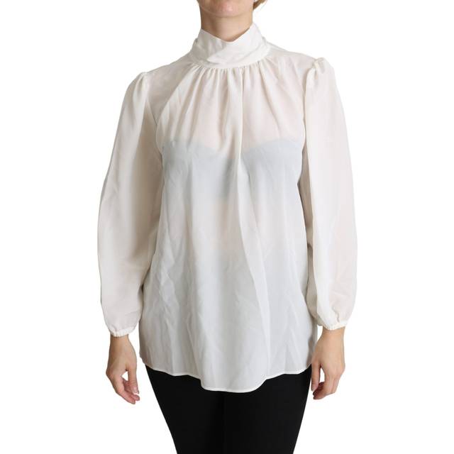Dolce & Gabbana, Blusar & Skjortor , Dam, M, Tops - white (M)