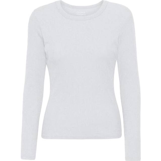 Organic Rib L/S T-Shirt W Optical White (M) - Vit (M)
