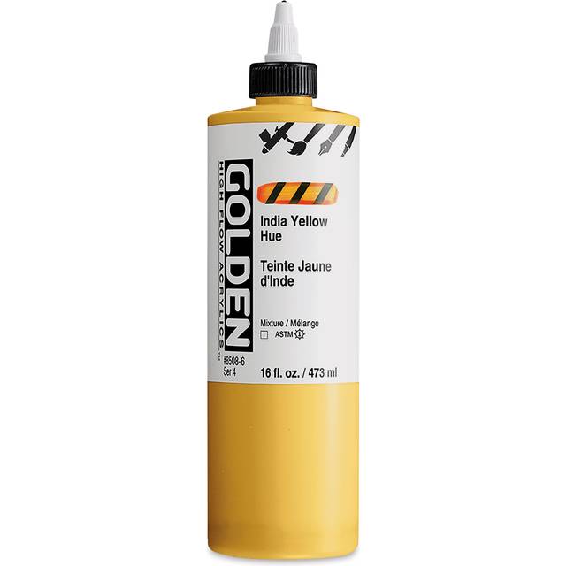 Golden : High Flow : Acrylic Paint : 473ml (16oz) : India Yellow Hue : S4