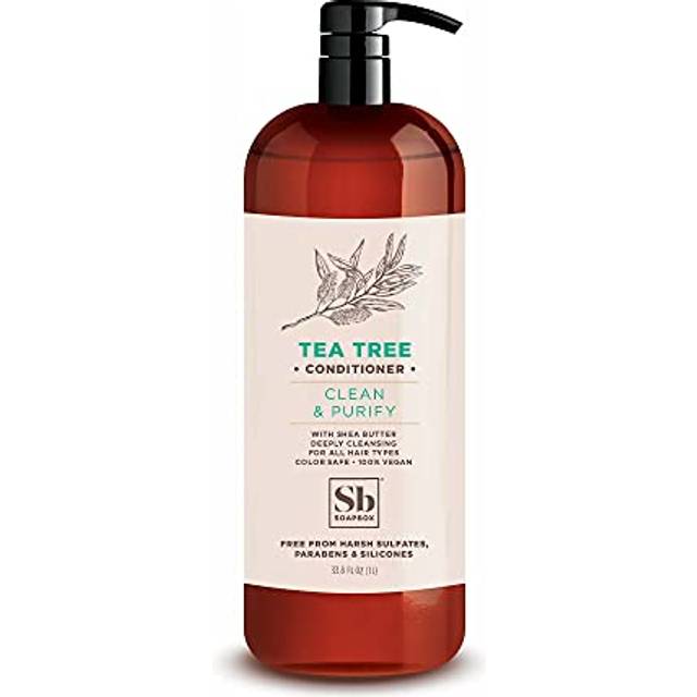 Soapbox Tea Tree Conditioner Sulfate Free Paraben Free Silicone Free Color Safe and Vegan Hair Conditioner 338 Ounces