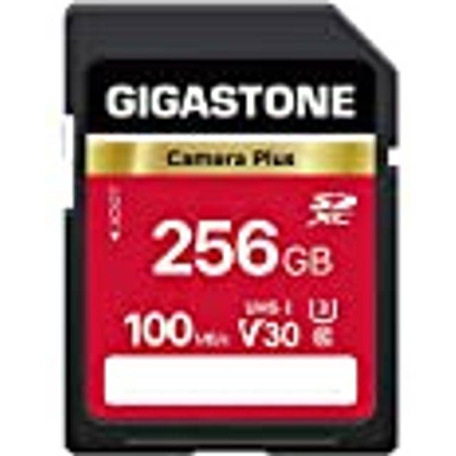 GIGASTONE 256GB SD Card  Camera Plus  V30 U3 SDXC Memory Card High Speed UHD Video Compatible with Canon Nikon Sony Pentax Kodak Olympus Panasonic Dig
