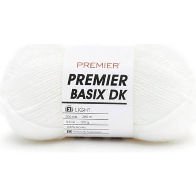 Premier Yarns Basix DK Yarn-White 1142-1