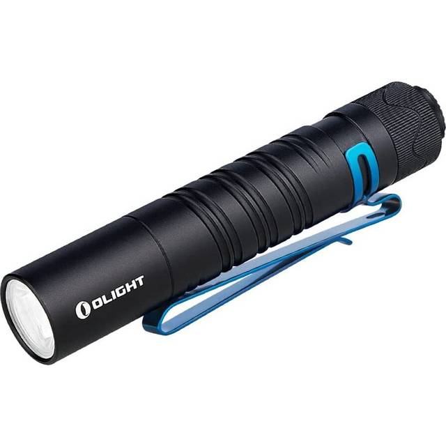 I5R EOS Slim EDC Torch 350 Lumens Powered by USB Rechargeable Battery, Tail Switch Flashlight with Beam Distance 64m, Dual-Output for Camping and
