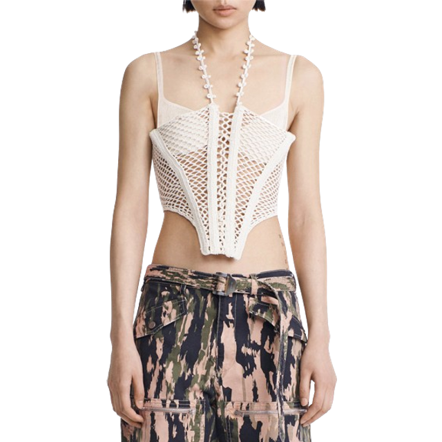 Dion Lee Off-White Coral Corset - Cream - XL
