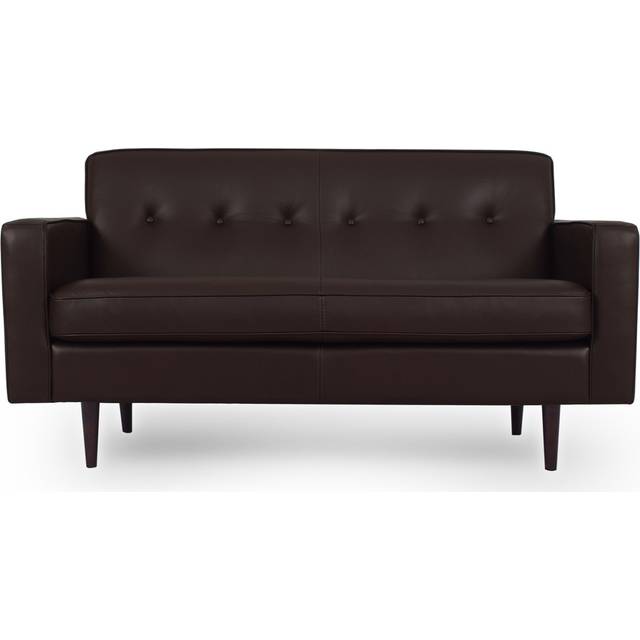 Eleanor 60" Leather Sofa, Brown Top Grain Aniline