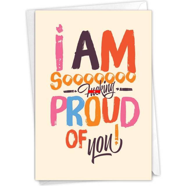NobleWorks - 1 Funny Adult Congratulations Card with Envelope - Congra