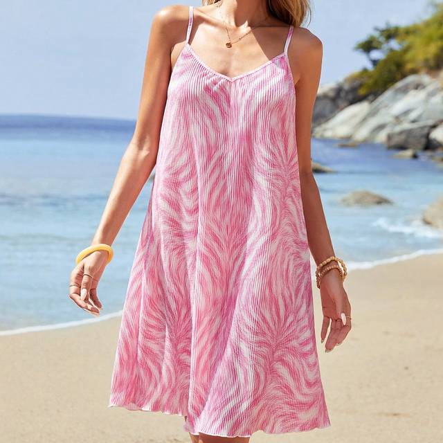 SHEIN Women&#39;s Tie-Dye Spaghetti Strap Dress