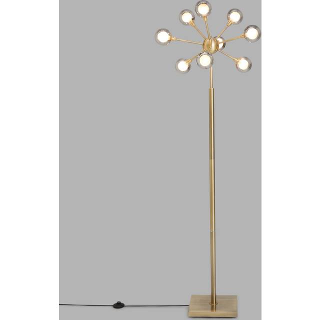 John Lewis Huxley 9 Globe Floor Lamp, Antique Brass