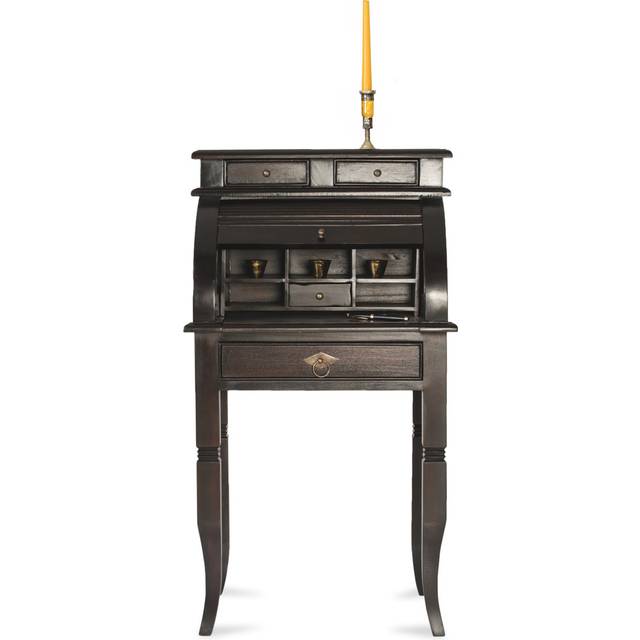 Astoria Grand Lafrance Secretary Desk Dark brown 100cm H X 55cm W X 41cm D