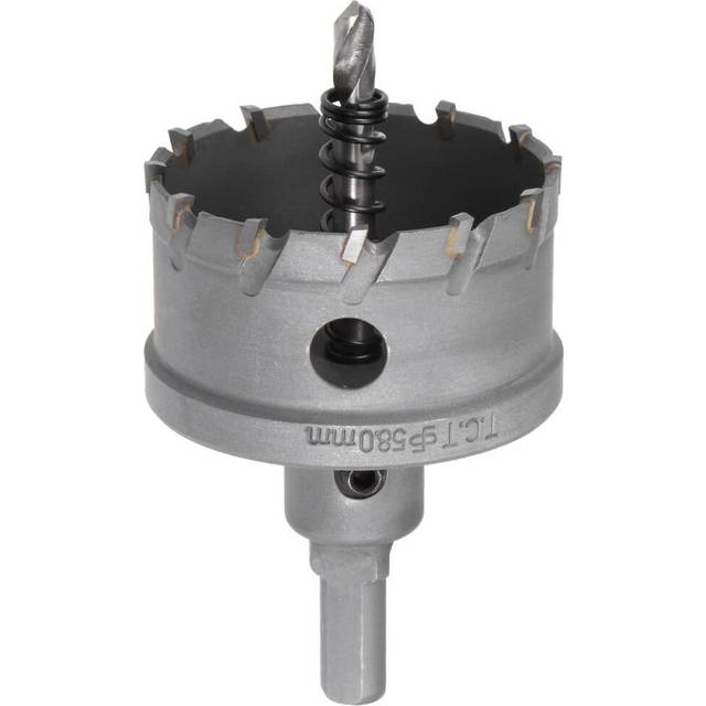 sourcingmap 58mm Carbide Hole Cutter, TCT Hole Saws for 5mm Stainless Steel Sheet Metal