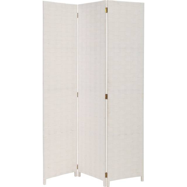 Southwest Orange Screen 3 Panel Room Divider - White (175cm H X 120cm W X 2cm D)