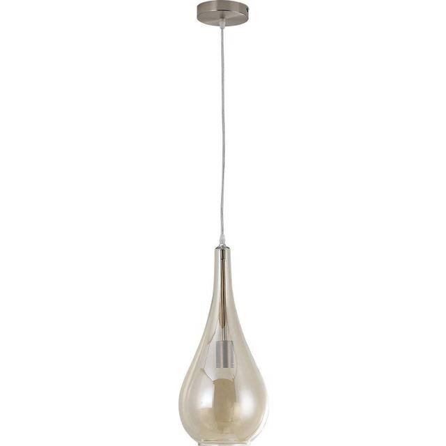 Droplet Glass 1 Head Pendant Light Fixture - Clear - One Size