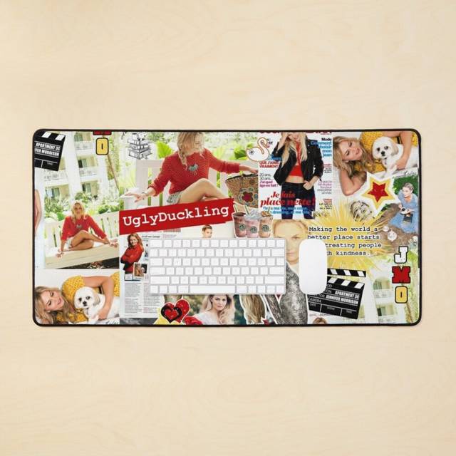 Desk Mat JMo Scrapbook Large Gaming Mouse Pad 35x16 inch