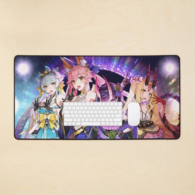 Desk Mat Fate Grand Order Characters Large Gaming Mouse Pad 35x16 inch