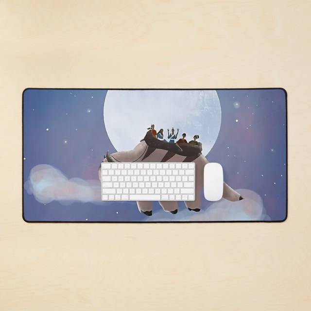 Desk Mat Appa With A Choppa Tapestry Large Gaming Mouse Pad 35x16 inch