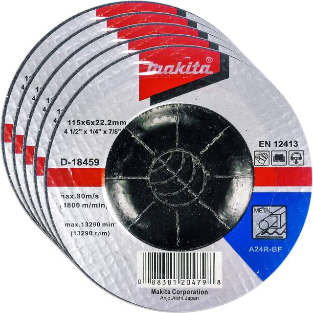 Makita A24 Metal Depressed Grinding Disc 115mm
