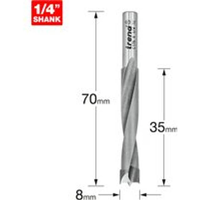 Trend CRAFTPRO Router Dowel Drill 8mm 35mm 1/4"