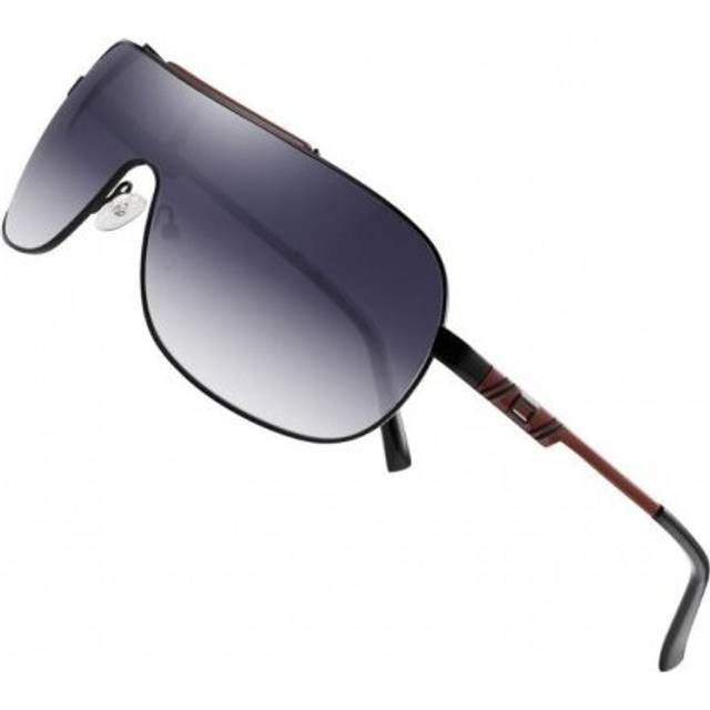 (C2Blue) FENCHI NEW Black Sunglasses Women Men Driving Oversized Female Sun Glasses Windbreak Goggles Zonnebril Dames Oculos Feminino