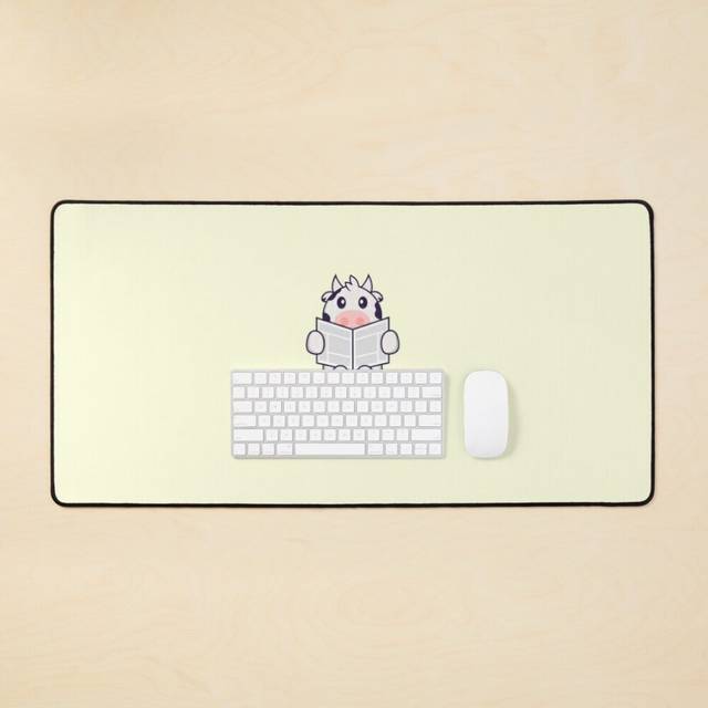 Desk Mat Cows Large Gaming Mouse Pad 35x16 inch