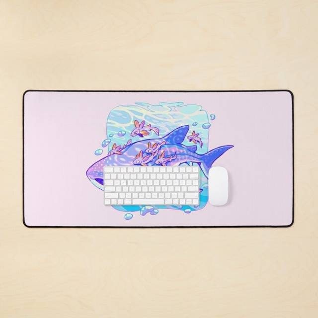 Desk Mat Whale Shark Anatomy Large Gaming Mouse Pad 35x16 inch