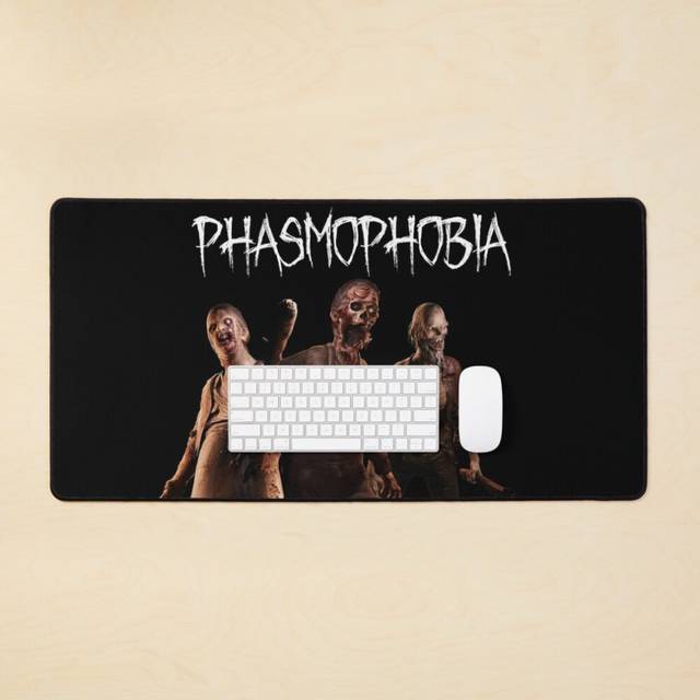 Desk Mat Phasmophobia Ghost Models Large Gaming Mouse Pad 35x16 inch