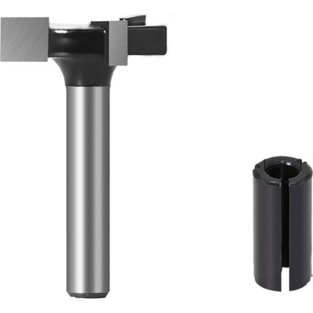 CNC Spoilboard Surfacing Router Bit 1/4 inch Shank 1 inch Cutting Diameter Slab Flattening Router Bit Wood Planing Bit