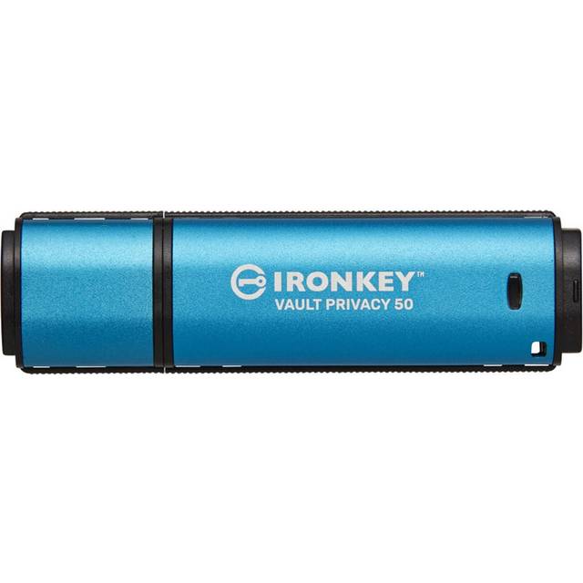 Kingston IronKey Vault Privacy 50 FIPS 197-certifierad & XTS-AES 256-bitars krypterad USB-enhet för dataskydd – IKVP50/512 GB