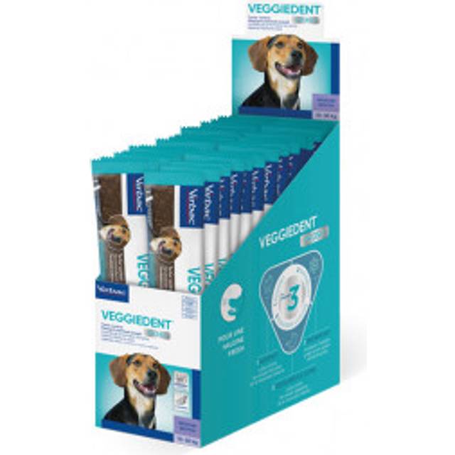 Virbac Veggiedent Single tuggremsor för hund M. Förpackning: 1 låda (28 stycken)