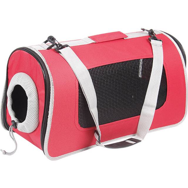 (Red, L) Cat Pet Carrier Bag Portable Pet Backpack Mesh Breathable Puppy Travel Bags for Outdoor Activities Dog Supplies