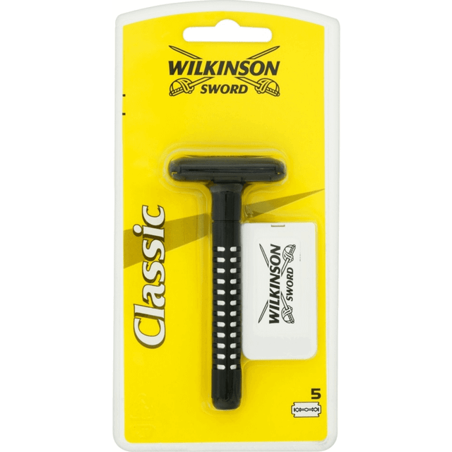 Wilkinson Sword Classic Rakapparat + reservblad 5 st
