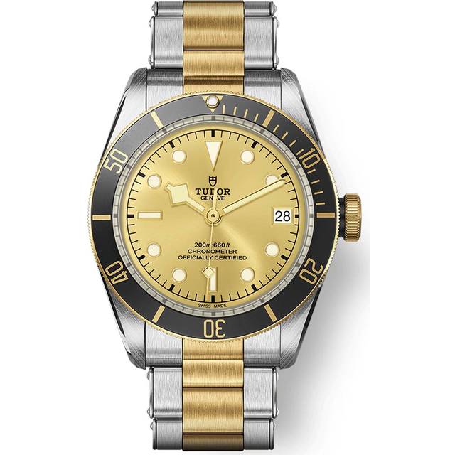 Tudor Mens Silver & Yellow Gold M79733n-0004 Black Bay S&g 18ct Yellow-gold and Stainless-steel Automatic Watch 41mm