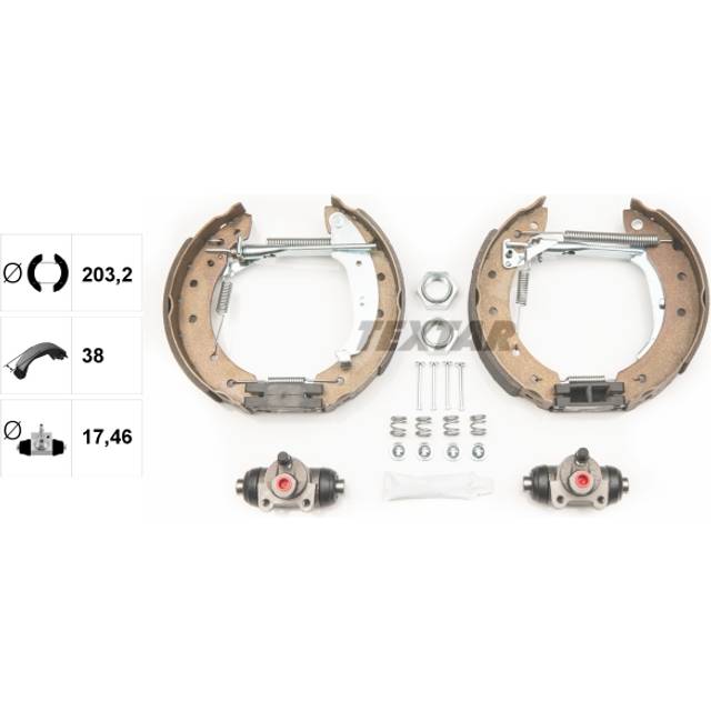 Bromsbackar sats Shoe Kit Pro
