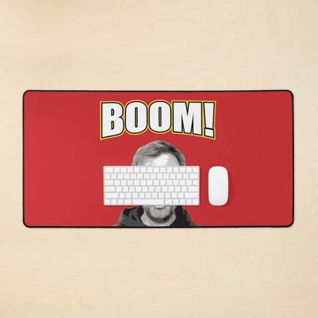 Desk Mat Klopp BOOM! Large Gaming Mouse Pad 35x16 inch