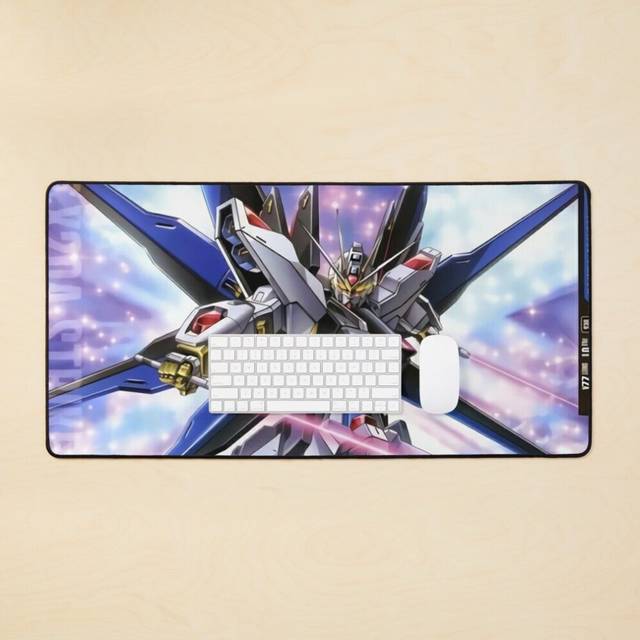 Desk Mat STRIKE FREEDOM GUNDAM Large Gaming Mouse Pad 35x16 inch