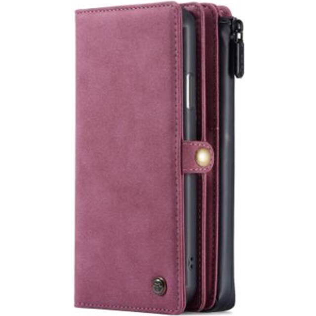 Luxury Zipper Wallet PU Leather Case For iPhone 12 Mini Flip Magnet Cards Removable Phone Cover