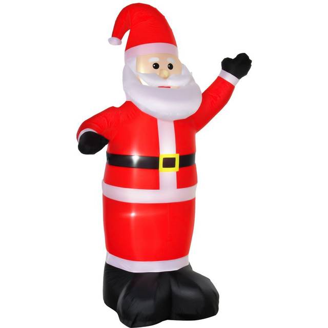 HOMCOM Inflatable 2.4m Santa Claus W/LED lights