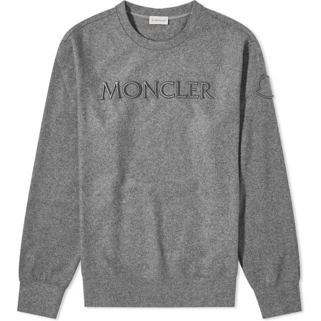 Moncler Text Logo Sweatshirt (Navy - Xl) - Size XL