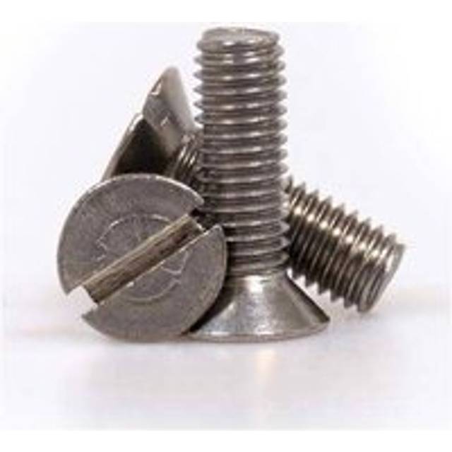 Sirius Countersunk Machine Screw Slotted BZP M6 25mm Pack of 1