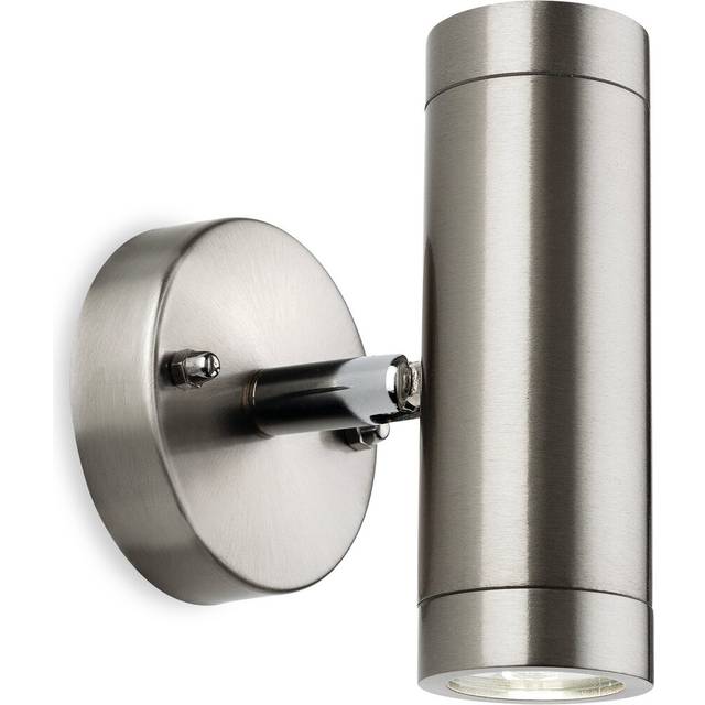 Kade 2-Light LED Outdoor Sconce - Chrome (12cm H X 7.5cm W X 10cm D)